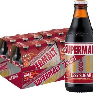 SUPERMALT LESS SUGAR BOTTLES